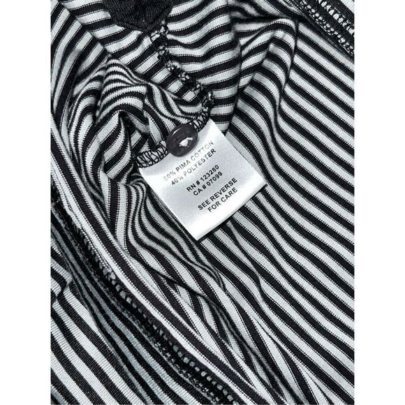 Travis Mathew Homer Striped Black Short Sleeve Golf Polo Shirt Size Large #10 - Picture 5 of 6